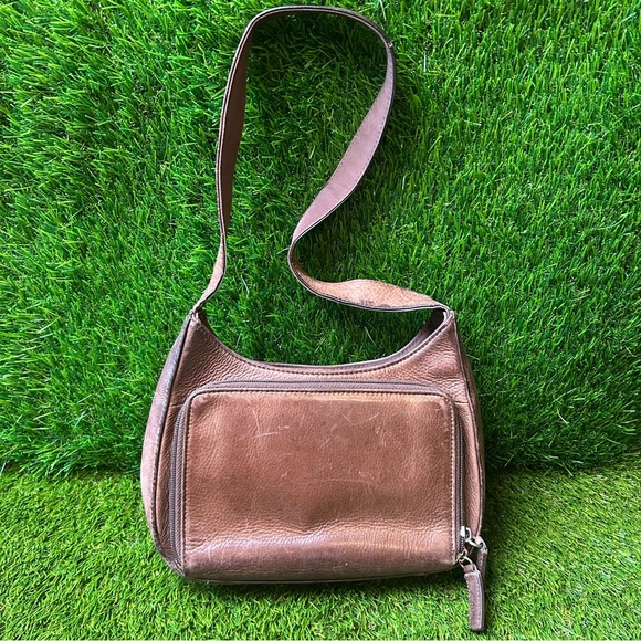 Fossil Brown Leather Hobo Shoulder Bag - Picture 2 of 10